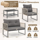 Tangkula 4/8 Pieces Patio Furniture Set