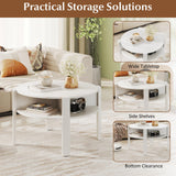 Tangkula Round Coffee Table