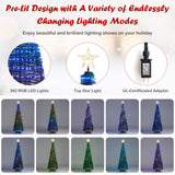 Tangkula 6.2FT Pop-Up Decoration Tree with 282 LED Lights