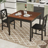 Tangkula Mid-Century Modern Dining Table Set for 2