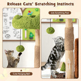 Tangkula Solid Wood Cat Tree