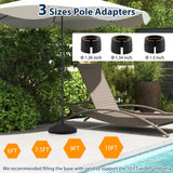 Tangkula Shell Shaped Patio Umbrella Base