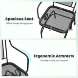 Tangkula Outdoor Rocking Chair Set Patio Rocker Chairs with Steady Rocking Function