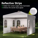 Tangkula 10x10 FT Outdoor Pop Up Canopy with 4 Sidewalls
