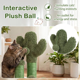 Tangkula 22" Cactus Cat Scratching Post for Indoor Adult Cats & Kittens
