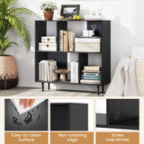 Tangkula 4 Cubby Open Bookcase