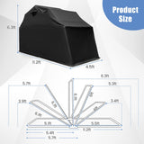 Tangkula Motorcycle Shed, Waterproof Motorcycle Garage with 600D Oxford Cover, Ventilation Window