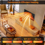 Tangkula Electric Fireplace Insert with Remote Control Adjustable Flame Colors and Brightness