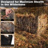Tangkula 4-Panel Hunting Blind with Dog Door