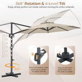 Tangkula 10ft Patio Umbrella with Aluminum Pole