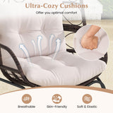 Tangkula Outdoor Narrow Wicker Egg Chair