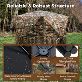 Tangkula 2-6 Person Hunting Blind with Camo Cover