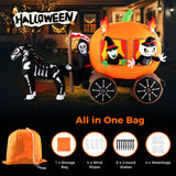 Tangkula 10.2 FT Long Halloween Inflatable Carriage