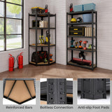 Tangkula 2 Pack Metal Storage Shelves Load 3600LBS, 71" H Heavy Duty Adjustable Garage Storage Utility Racks