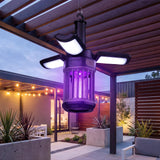 Tangkula 3-Petal Foldable Bug Zapper  Adjustable Lighting Modes Type-C Rechargeable