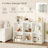 Tangkula 6-Cube Bookcase, Modern Freestanding 3-Tier Bookshelf