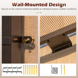 Tangkula 10x13 Ft Lean to Wall-Mounted Gazebo