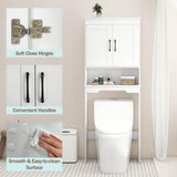 Tangkula Over Toilet Space Saver Bathroom Organizer with Storage Cabinet