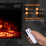 Tangkula 23" Electric Fireplace, 5,000 BTU Fireplace Insert with Remote Control