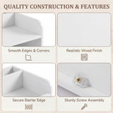 Tangkula Small Rolling Cabinet w/Drawers & Lockable Casters