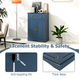 Tangkula Modern Freestanding Bathroom Storage Cabinet