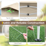 Tangkula 11.5 x 11.5 FT Pop-up Canopy Instant One-Person Setup with Mesh Screen Netting