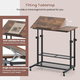 Tangkula Mobile Computer Desk Cart