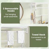 Tangkula Over the Toilet Storage Rack 3-Tier Over Toilet Bathroom Organizer with Towel Holder
