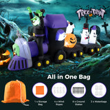 Tangkula 8.2 FT Long Halloween Inflatable Train