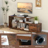 Tangkula 60" TV Stand with Charging Station