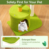 Tangkula Cute Cat Tower with Sisal Scratching Posts