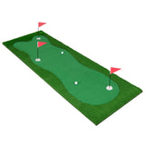 Tangkula 10 FT Golf Putting Green, Large Professional Golf Training Mat with Realistic Artificial Grass Turf