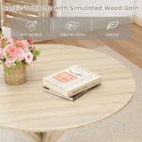 Tangkula 36" Mid-Century Modern Kitchen Table with Rubber Wood Legs