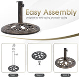 Tangkula 22 lbs Heavy Duty Umbrella Base