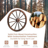 Tangkula 30" Decorative Wooden Wheels Set of 2 or 4
