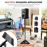 Tangkula Adjustable Universal Speaker Stands, Studio Monitor Stands Pair w/Stable Triangular Base