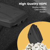 Tangkula Universal Offset Umbrella Base, Water & Sand Filled Heavy Duty Base with Cross Base & Wheels