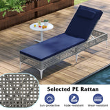 Tangkula Patio Chaise Lounge Chair