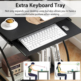 TANGKULA Small Computer Desk with Pull Out Keyboard Tray