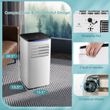 Portable Air Conditioner for Room up to 350 Sq. Ft, 10000 BTU 3-in-1 AC Unit for Bedroom with Dehumidifier/Fan/Cool/Sleep Mode