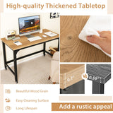 Mobile Computer Desk, Simple Style Rolling Home Office Desk Study Table Writing Desk