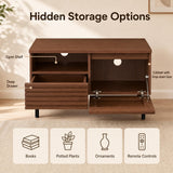 Tangkula Mid Century Modern Farmhouse TV Stand for 32/40"
