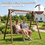 Tangkula 880lbs A-Frame Wood Porch Swing Frame