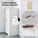 Tangkula Bathroom Floor Storage Cabinet for Living Room