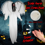 Tangkula 6.6 FT Halloween Animatronic Standing Angel