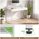 Tangkula Computer Desk with Dual-use Drawer & Keyboard Tray