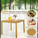 Square Outdoor Dining Table - Tangkula