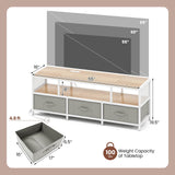 Tangkula Farmhouse TV Stand for TVs up to 65"