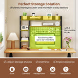Tangkula Desktop Bookshelf for Computer Monitor Up to 32”