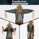 Tangkula 7 FT Halloween Decoration Animated Standing Scarecrow